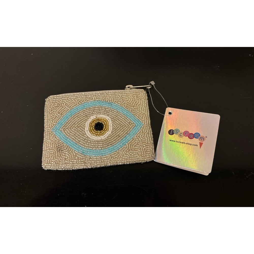 iScream Evil Eye‎ Beaded Coin Purse Wallet